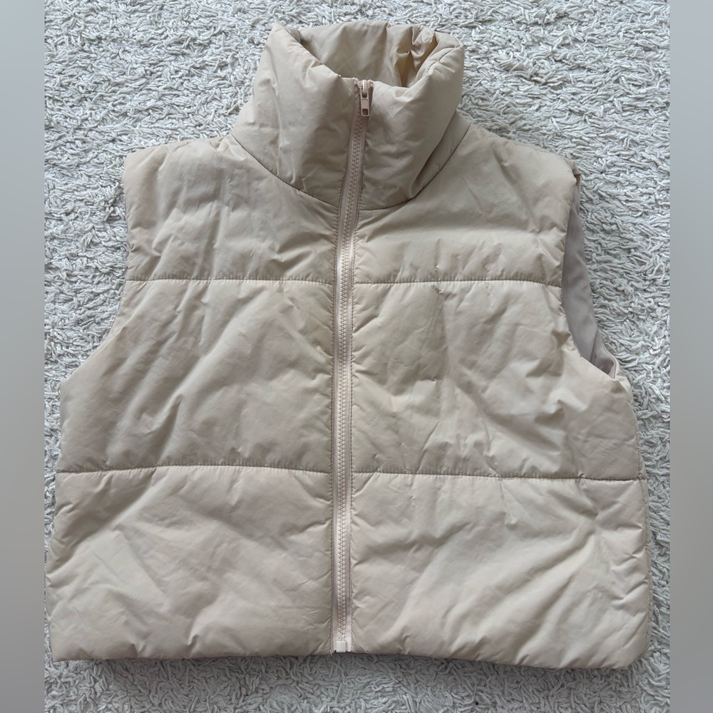 SHEIN Beige Puffer Vest